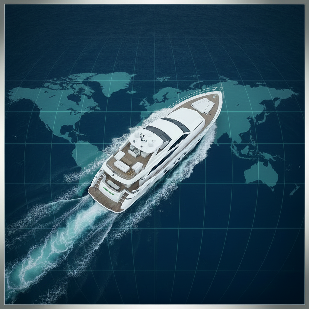 Boat on Map